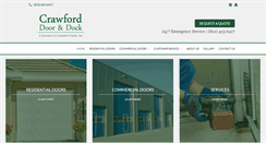 Desktop Screenshot of crawforddooranddock.com